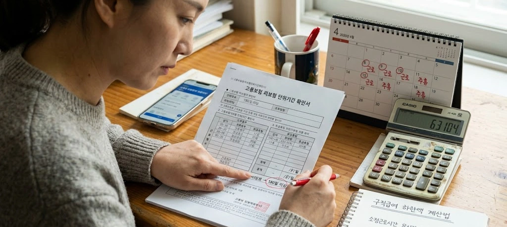 2026년 구직급여 하한액 산출 공식과 실수령액 분석