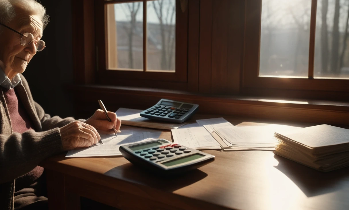 shot elderly person sitting 0