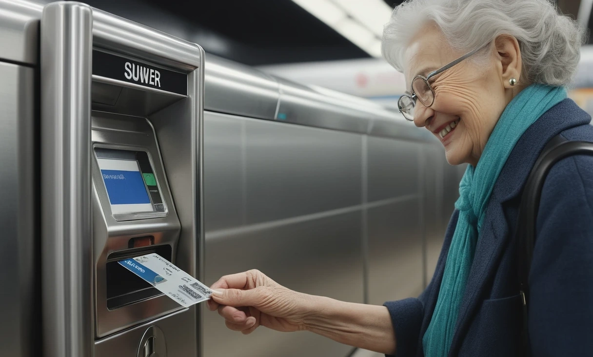 wide shot elderly person 0