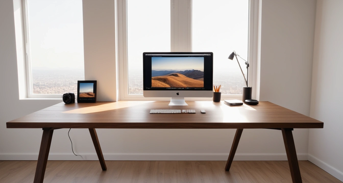 넷플릭스 - 넷플릭스 계정 운영 정책과 우회 결제의 기술적 리스크 (a modern minimalist desk setup with netflix, soft lighting, no people)