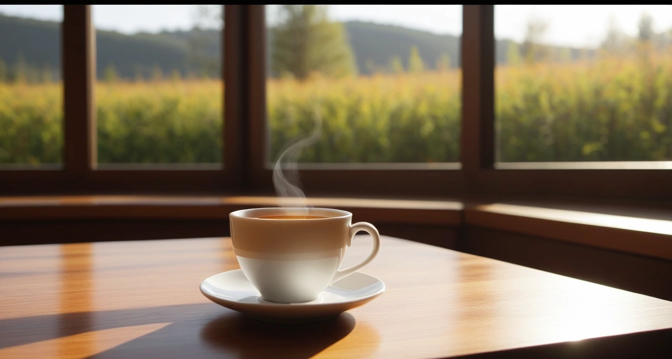 직거래 - 고가 명품 거래 시 정품 감정 서비스와 현장 직거래 원칙 (concept of direct transaction, close-up of a modern digital thermometer and a warm cup of herbal tea, health recovery, no people)