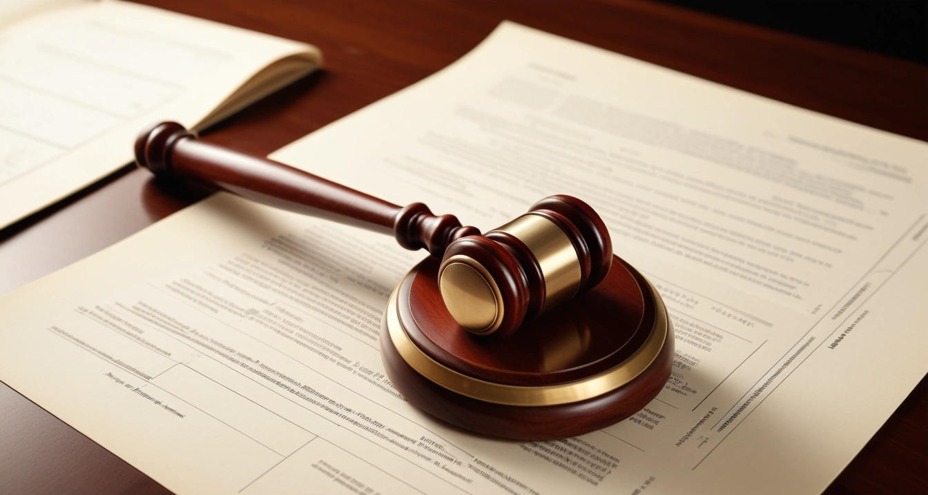 노브랜드 - 준대규모점포 쇼핑 동선과 할인 시점의 법칙 (concept of No brand, close-up of a classic brass legal gavel resting on official documents, professional lighting, no people)