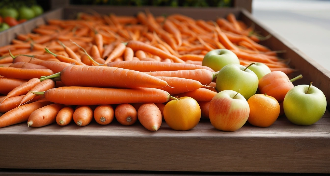 concept of product or subject carrot mar 1