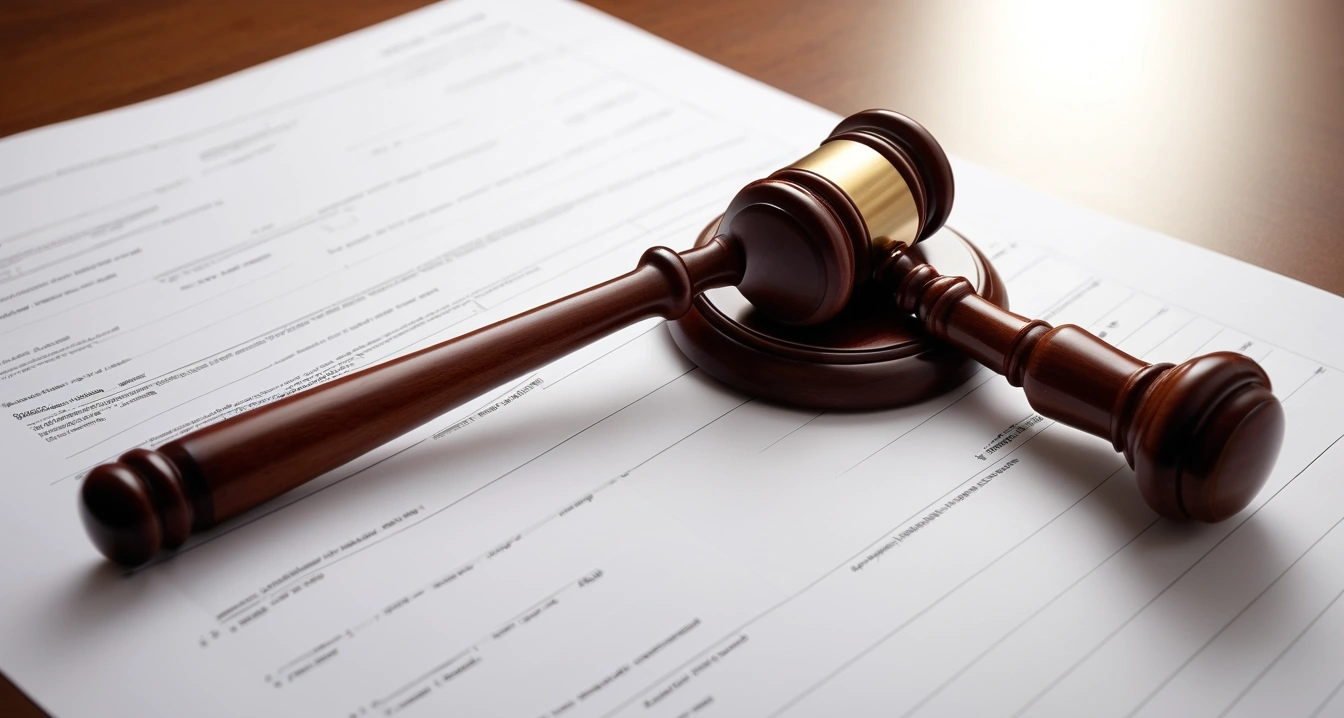 절약 - 가전제품 에너지 소비효율 등급과 전기료 절감 (concept of saving, close-up of a classic brass legal gavel resting on official documents, professional lighting, no people)
