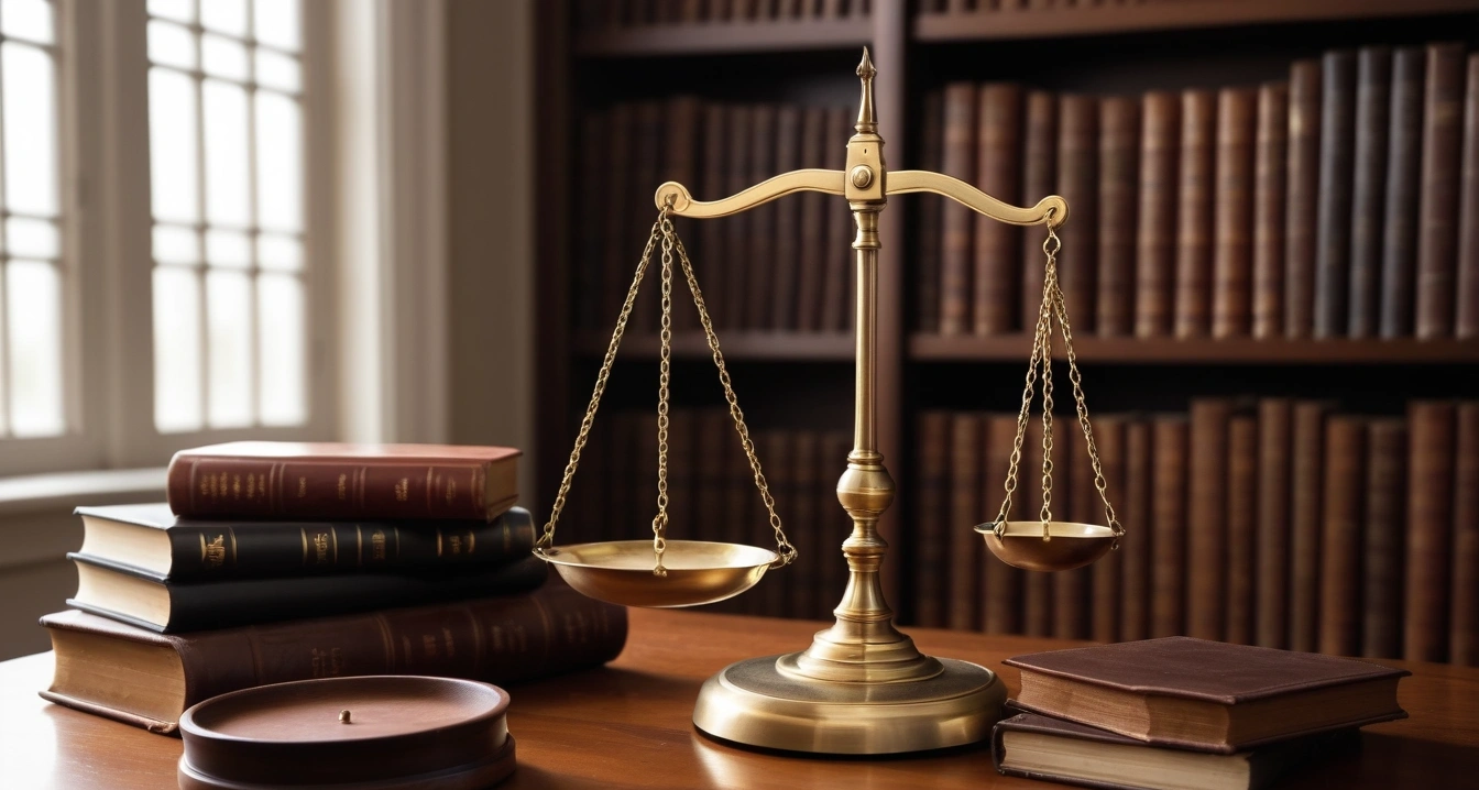 교통비 환급금 - 경차 유류구매전용카드 발급을 통한 고정 교통비 절감 (concept of Transportation Reimbursement, a classic brass balance scale of justice next to leather-bound books, no people)