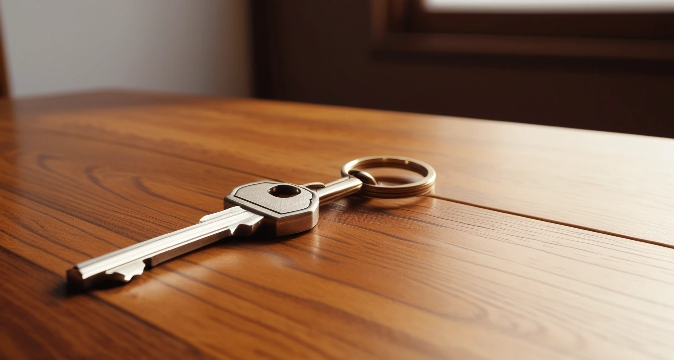 concept of used trade a shiny house key 1