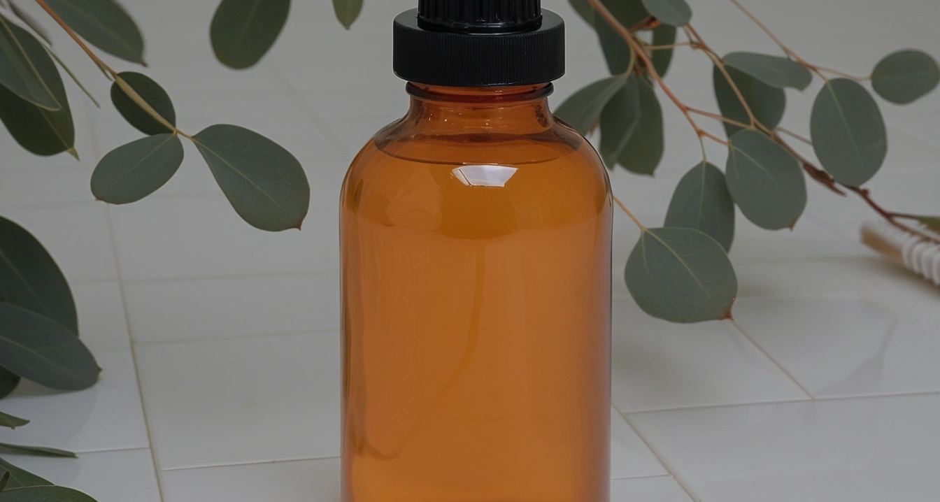 곰팡이 - 천연 유칼립투스 오일 활용 곰팡이 차단 (Shiny white tiles and clean cleaning brush, Eucalyptus oil remove shiny white tiles and clean cleaning brush)